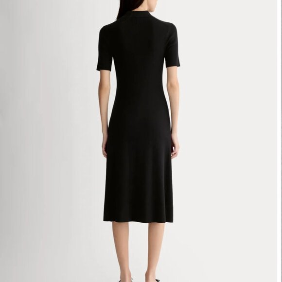 NWT Everlane Knit Polo Dress Black XL - Picture 3 of 5